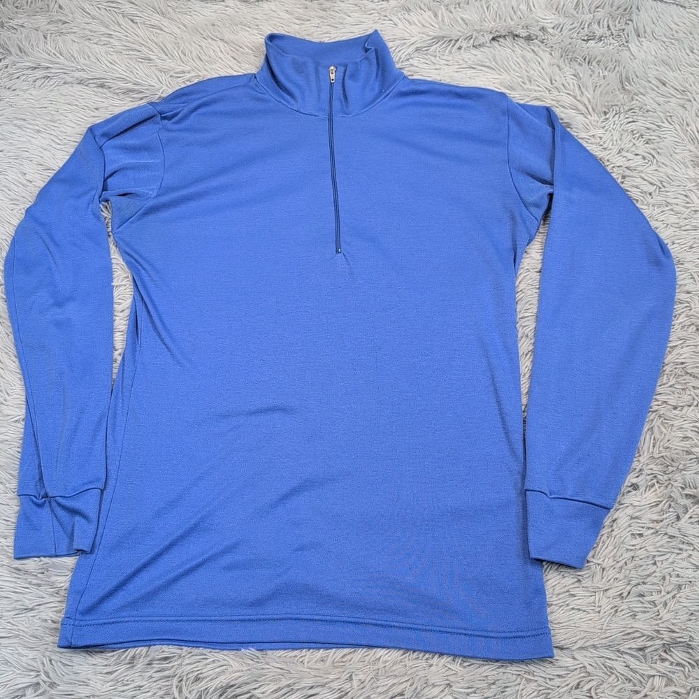 Vintage Patagonia Shirt Mens S Blue Capilene Stretch Athletic Active Half Zip